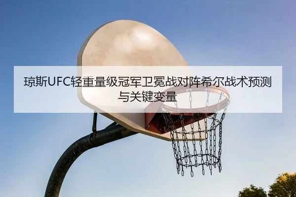 琼斯UFC轻重量级冠军卫冕战对阵希尔战术预测与关键变量